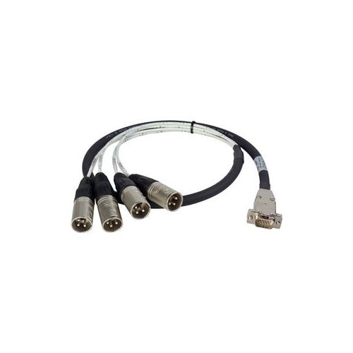  Adorama Laird 3 Premium HD15 to XLR Male Analog Audio I/O Breakout Cable ED-BE-4XM-003