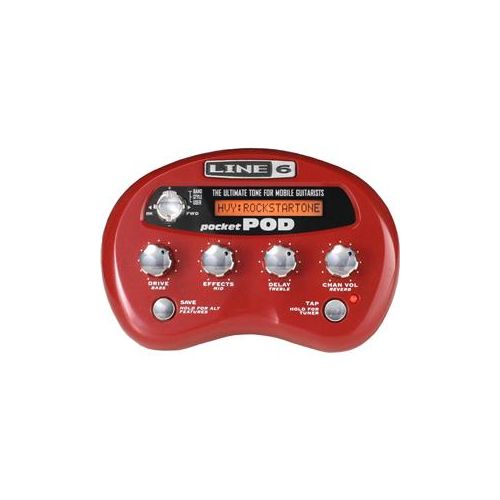  Adorama Line 6 Pocket POD Battery-Powered Headphone/Mini Amp Modeler for Guitarists 99-075-0105