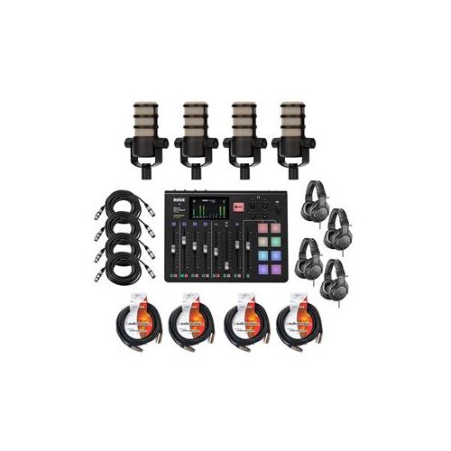  Adorama Rode Microphones RODECaster Pro Integrated Podcast Production Console W/ACC KIT RODECASTER PRO A
