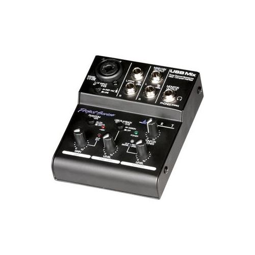  Adorama Art Pro Audio USB Mix 3-Channel Mixer and USB Audio Interface USBMIX