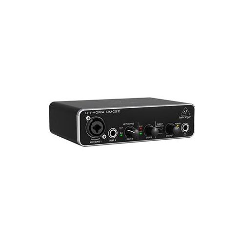  Adorama Behringer U-Phoria UMC 22 Audiophile 2x2 USB Audio Interface UMC 22