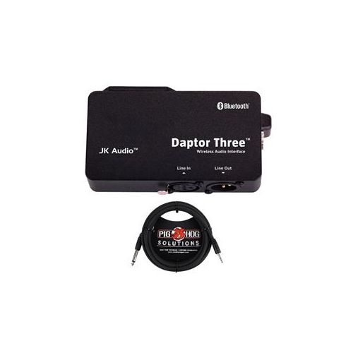  Adorama Jk Audio Daptor Three Bluetooth Wireless Audio Interface W/20 8mm XLR Mic Cable DAP3 A