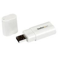 Adorama StarTech USB to Stereo Audio Adapter Converter, White ICUSBAUDIO