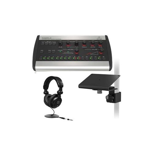  Adorama Behringer Powerplay 16 P16-M 16-Channel Personal Mixer With Mounting Bracket P16-M A