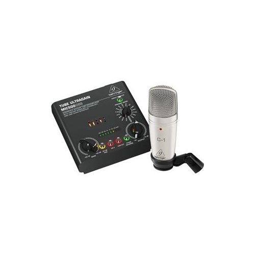  Adorama Behringer VOICE STUDIO Bundle, C-1 Studio Condenser Mic, Tube Ultragrain VOICE STUDIO