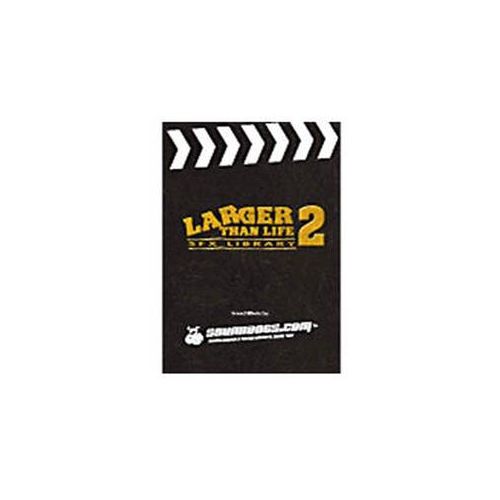  Adorama Sound Ideas Larger Than Life 2 Sound Effects Library DVD ROM, 2 DVDs SI-LTL-2