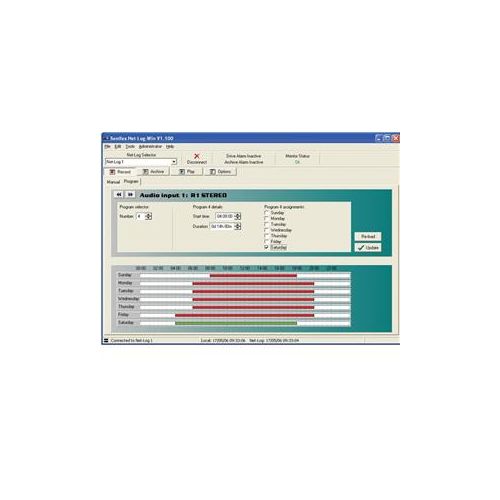  Adorama Sonifex Net-Log-Win Windows Software-5 Stream License for Net-Log Audio Logger NET-LOG-WIN05