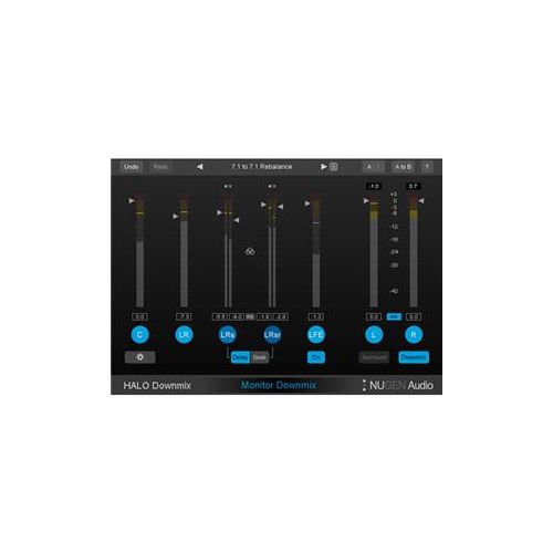  Adorama NUGEN Audio Halo Downmix Surround to Stereo Downmixer Plug-In, Download 11-33254