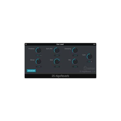  Adorama 2nd Sense AlgoReverb Algorithmic Reverberation Software Plug-In, Download 11-31311