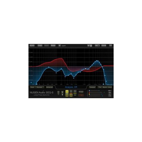  Adorama NUGEN Audio SEQ-S Linear Phase Spline Match EQ Software Plug-In, Download 11-33117