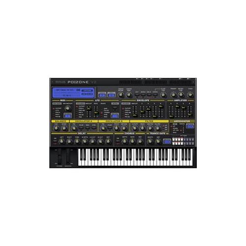  Adorama Image Line PoiZone Subtractive Virtual Synthesizer Software, Electronic Download 11-31115