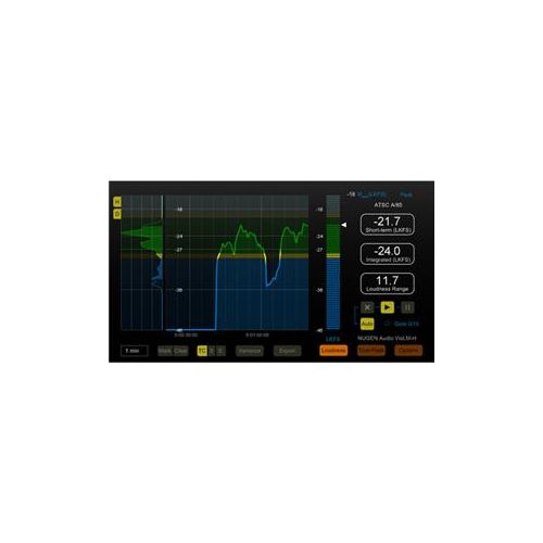  Adorama NUGEN Audio VisLM-H 2 Loudness Metering Upgrade from VisLM-C1 Plug-In, Download 11-33179