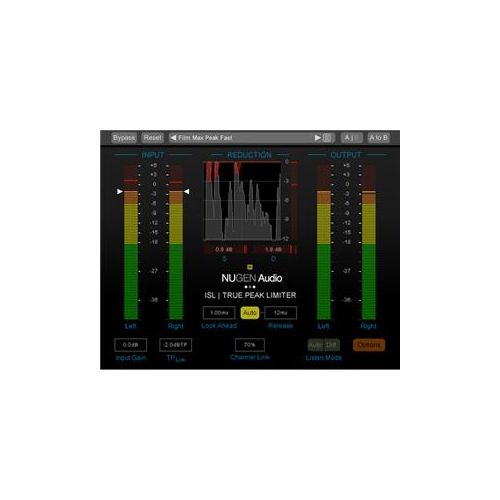  Adorama NUGEN Audio ISL 2st DSP Real Time True Peak Stereo Limiter Software, Download 11-33178