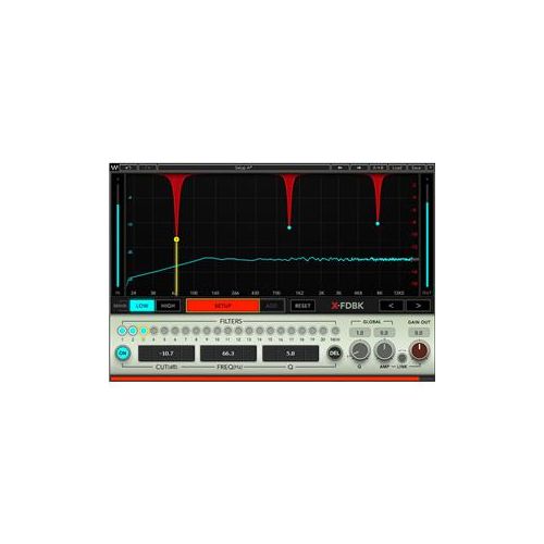  Adorama Waves X-FDBK - Feedback Eliminator Plug-In, Native/SoundGrid, Download XFDBK