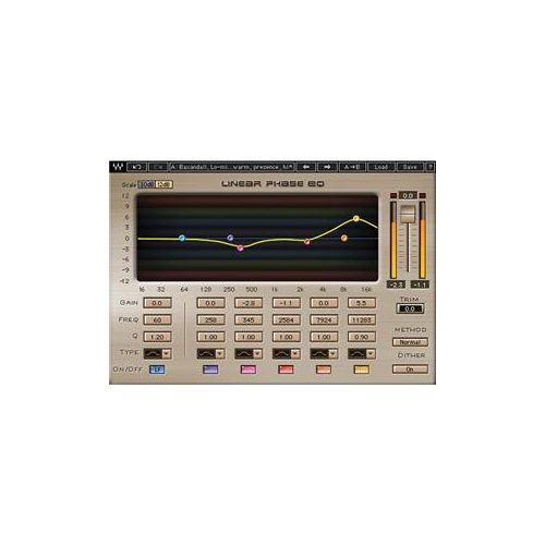  Adorama Waves Linear Phase EQ - Mastering Equalizer Plug-In, Native/SoundGrid, Download LEQTDM