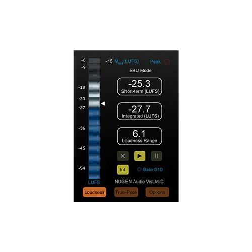  Adorama NUGEN Audio VisLM-C2 Loudness Metering Tool, Electronic Download 11-33054