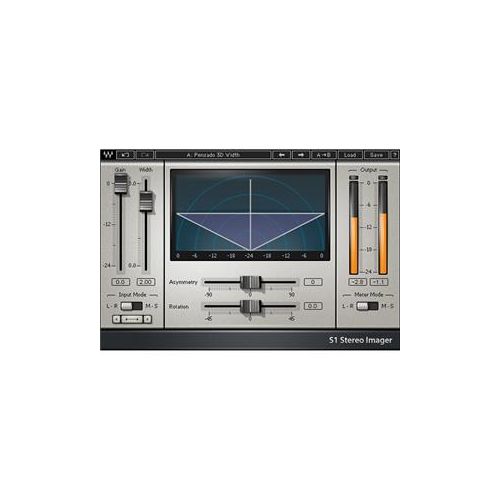  Adorama Waves S1 Stereo Imager - Stereo Enhancement Plug-In, Native/SoundGrid, Download V5-S1D40