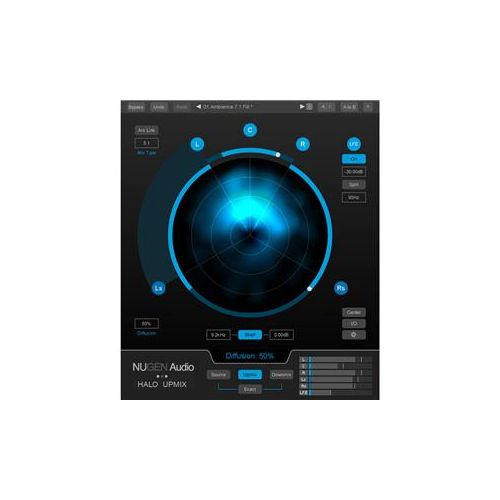  Adorama NUGEN Audio Halo Upmix Stereo to 5.1 and 7.1 Upmixer Plug-In,Electronic Delivery 11-30247