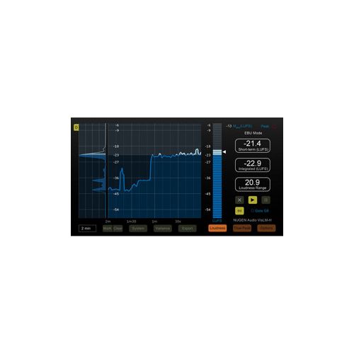  Adorama NUGEN Audio VisLM-H2 Loudness Metering Tool, Up to 24 Hours Storage, Download 11-33055