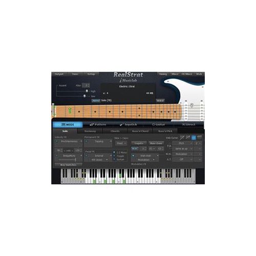  Adorama MusicLab RealStrat 4 Virtual Instrument Software, Electronic Download 12-41275