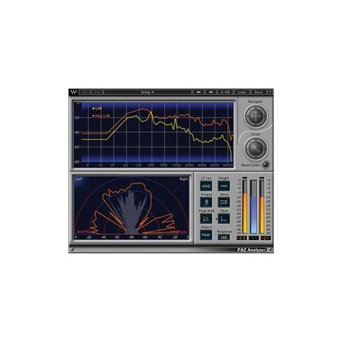  Adorama Waves PAZ Analyzer - Audio Signal Analyzer Plug-In, Native/SoundGrid, Download V5-PZD40