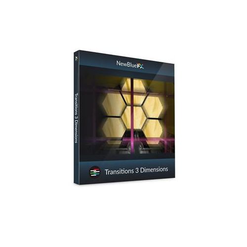  Adorama NewBlueFX Transitions 5 Dimensions Software Plug-In, Electronic Download TRA5DI