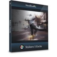 Adorama NewBlueFX Stylizers 5 Excite Energetic Motion Effects Software Plug-In, Download STY5EX