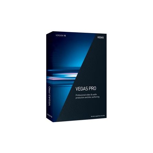  Adorama Magix VEGAS Pro 15 Video & Audio Production and Disc Authoring Software, Boxed ANR007738BOX-T