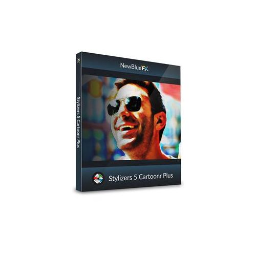  Adorama NewBlueFX Cartoonr Plus Comic-Book Looks Video Effects Plug-In, Download CP