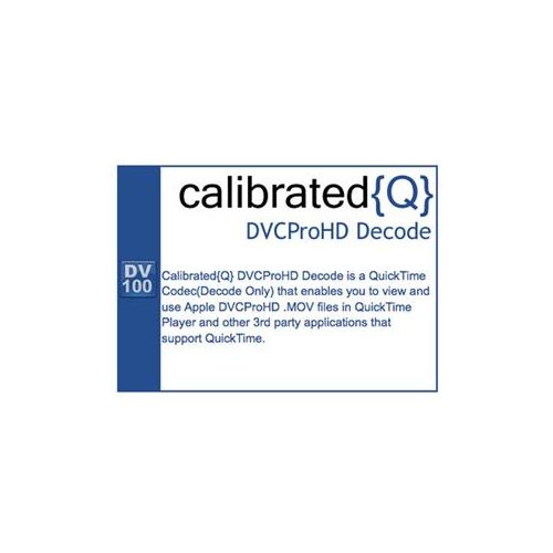  Adorama Calibrated Software CalibratedQ} DVCProHD Decode for Mac OSX