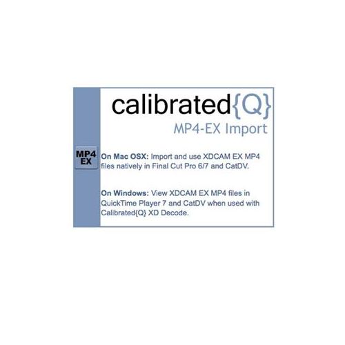  Calibrated Software CalibratedQ} MP4-EX Import for Mac OSX - Adorama