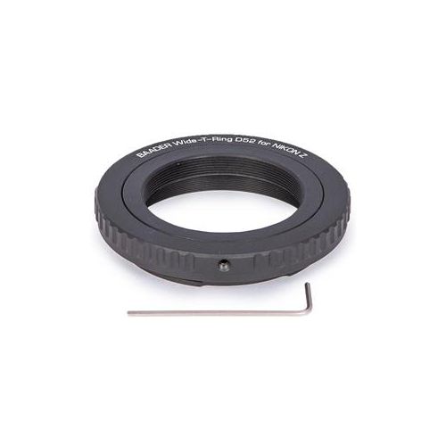  Adorama Baader Planetarium Wide T-Ring Set with D52i to T-2 and S52 for Nikon Z Bayonet TRING-NZW