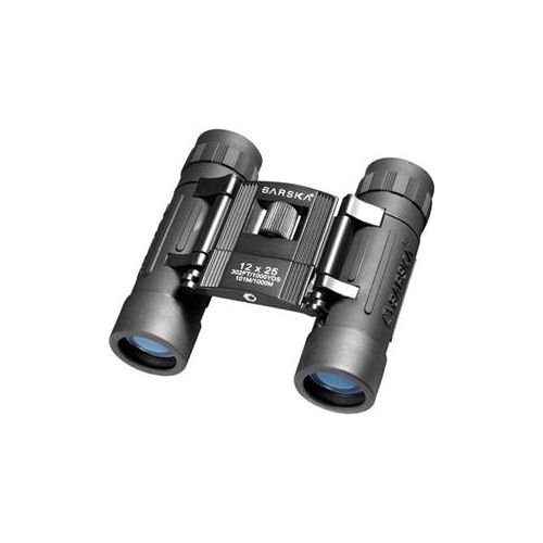  Adorama Barska 12x25 Lucid View Roof Prism Binocular, 4.6 Degree Angle of View, Black AB10209