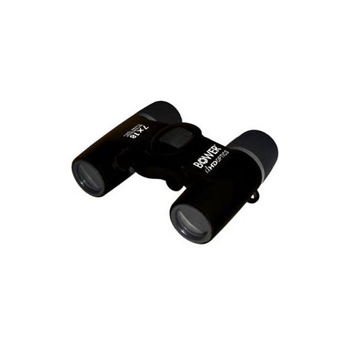  Adorama Bower 7x18mm Water Proof Roof Prism Binocular, 8.9 Degree Angle of View, Black BRI718B