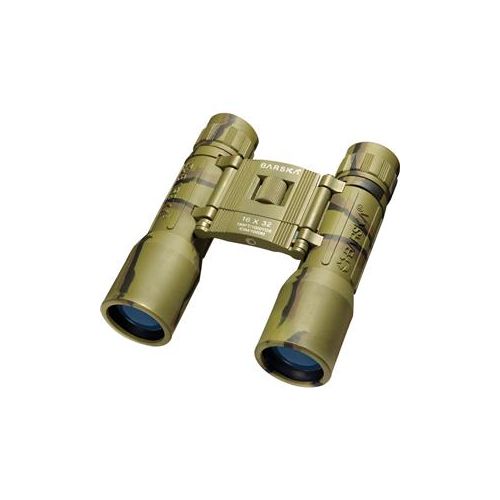  Adorama Barska 16x32 Lucid View Roof Prism Binocular, 3.6 Deg. Angle of View, Camouflage AB10123