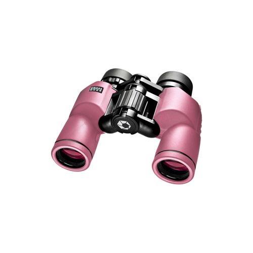  Adorama Barska 8x30 Crossover Porro Prism Binocular, 8.2 Degree Angle of View, Pink AB11522