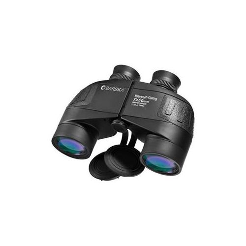  Adorama Barska 7x50 WP Floating Battalion Porro Prism Binocular, Reticle, 7.5 Deg AoV AB11610