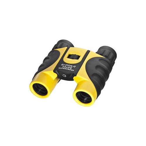  Adorama Barska 10x25 Colorado Roof Prism Binocular, 5.8 Deg Angle of View, Yellow/Black CO10696