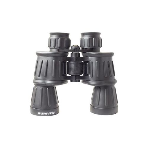  Adorama Humvee Gear 10x50 Armored Porro Prism Binocular, 6.2 Deg Angle of View, Black HMV-B-10X50