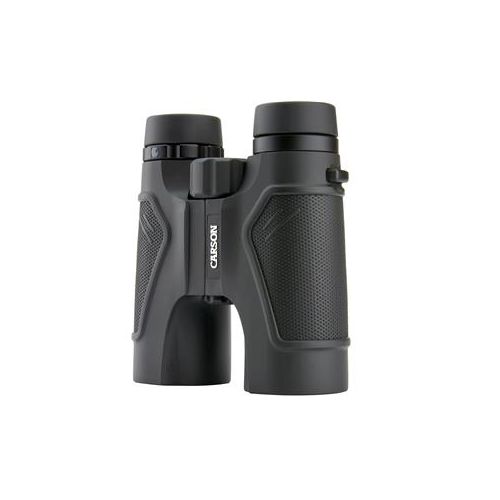  Adorama Carson 10x42 3D Series ED Roof Prism Binocular, 6.0 Degree Angle of View, Black TD-042ED