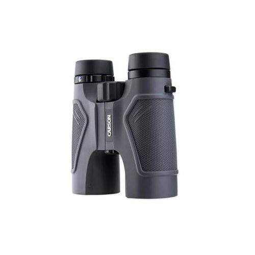  Adorama Carson 8x42mm 3D Roof Prism Binocular, 6.3 Degree Angle of View, Gray TD-842