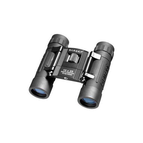  Adorama Barska 10x25 Lucid View Roof Prism Binocular, 5.75 Degree Angle of View, Black AB10111