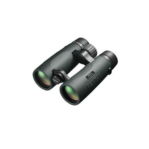  Adorama Pentax 9x42 SD Series WP Roof Prism Binocular, 6.1 Degree Angle of View, Green 62751