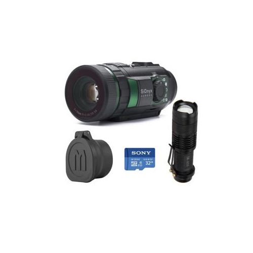  Adorama SiOnyx Aurora Day/Night IR Action Camera W/32GB Card/IR Flashlight/Lens Cover C010100 B