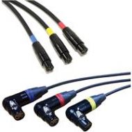 Adorama Cable Techniques 18 XLR-3F RA to TA3F Balanced UCR Receiver Cables, Set of 3 CT-PXR3-SET