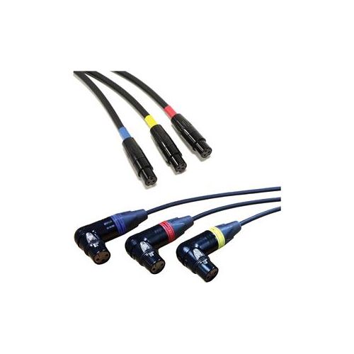  Adorama Cable Techniques 18 XLR-3F RA to TA3F Balanced UCR Receiver Cables, Set of 3 CT-PXR3-SET