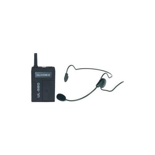  Adorama VocoPro Nuvoice ULBP-580 Bodypack Transmitter with Headset Mic, Frequency P UHBP-580-P