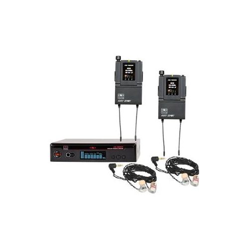  Adorama Galaxy Audio AS-1806-2B2 In-Ear Twin Pack Monitor System, EB6, B2: 538 to 554MHz AS-1806-2B2