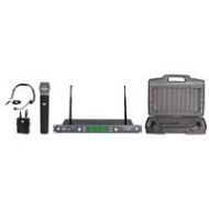 Adorama Audio 2000s AWM6547DU Dual-Diversity UHF Handheld & Headset Microphone System AWM6547DUX