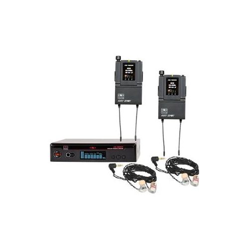  Adorama Galaxy Audio AS-1806-2B3 In-Ear Twin Pack Monitor System, EB6, B3: 554 to 570MHz AS-1806-2B3
